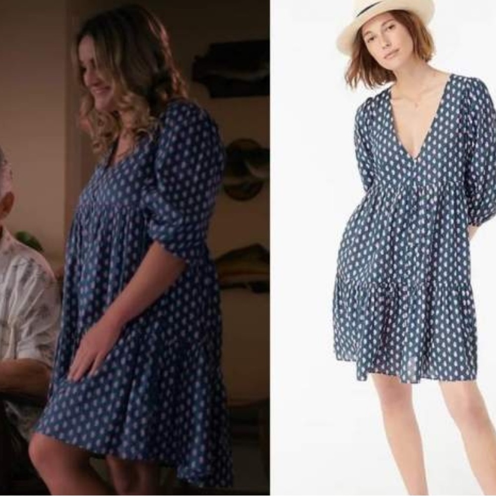 J. Crew Tiered Cotton Voile Beach Dress